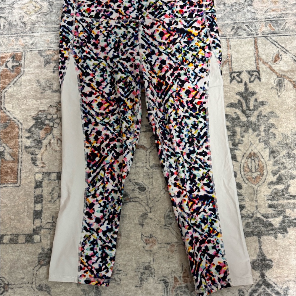 Athleta Multicolor Abstract Leggings
